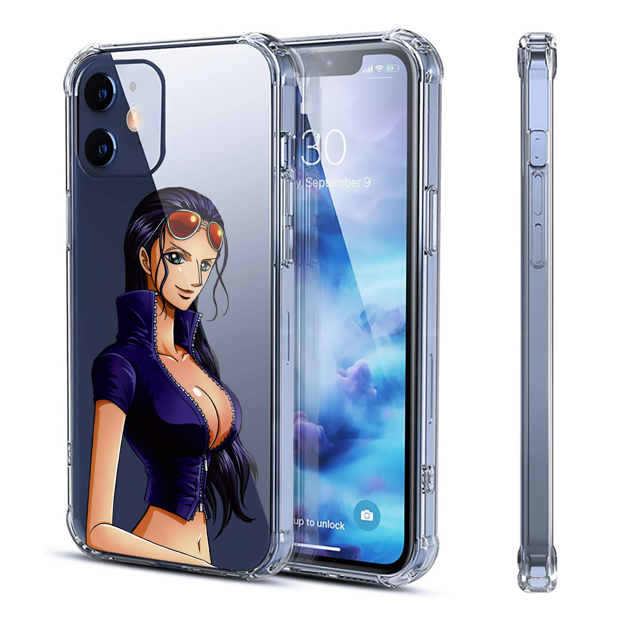 （画像用） ワンピース ニコ・ロビン ONE PIECE Nico Robin 【iPhone 12シリーズ対応】透明スマホケース（クリアソフトケース）